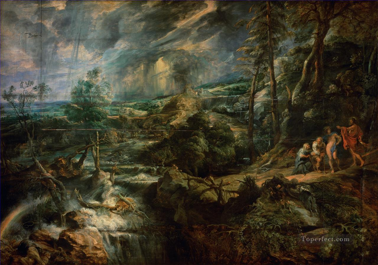 Stormy Landscape Baroque Peter Paul Rubens Oil Paintings